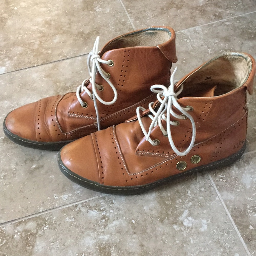 Gram shoes 420g brown leather boots EU 38 - Picture 5 of 8